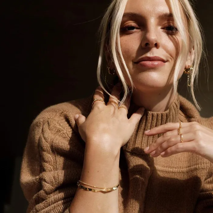 Women Chain Bracelets Daisy London Jewellery Este Lalonde Forever Chain Bracelet 18ct Gold Plate