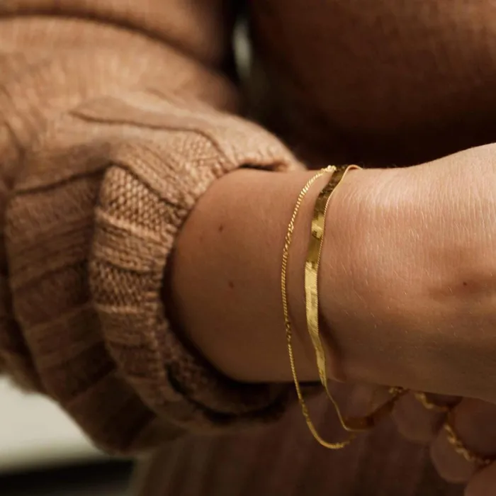 Women Chain Bracelets Daisy London Jewellery Este Lalonde Forever Chain Bracelet 18ct Gold Plate