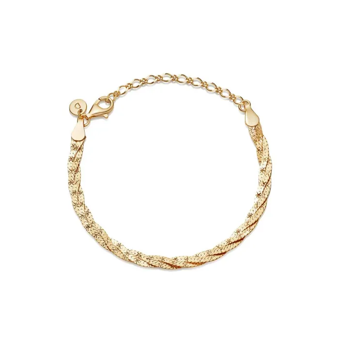 Women Chain Bracelets Daisy London Jewellery Vita Chain Bracelet 18ct Gold Plate