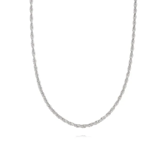 Women Chain Necklaces Daisy London Jewellery Isla Rope Necklace Sterling Silver Women Chain Necklaces Daisy London Jewellery Isla Rope Necklace Sterling Silver