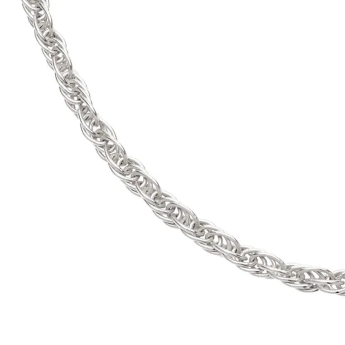 Women Chain Necklaces Daisy London Jewellery Isla Rope Necklace Sterling Silver