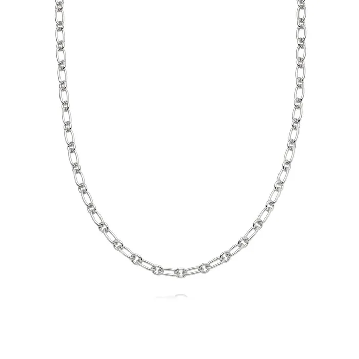 Women Chain Necklaces Daisy London Jewellery Stacked Linked Chain Necklace Sterling Silver Women Chain Necklaces Daisy London Jewellery Stacked Linked Chain Necklace Sterling Silver