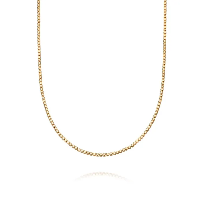 Women Chain Necklaces Daisy London Jewellery Thin Beaded Necklace 18ct Gold Plate Women Chain Necklaces Daisy London Jewellery Thin Beaded Necklace 18ct Gold Plate