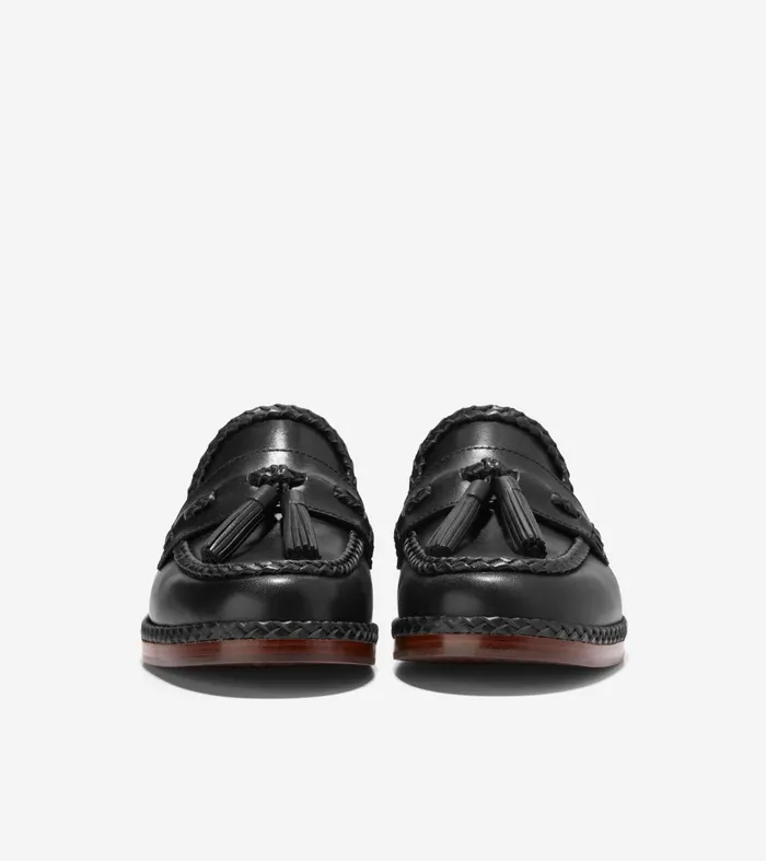 Women Chanon Tassel Loafers Black Cole Haan Loafers and Drivers