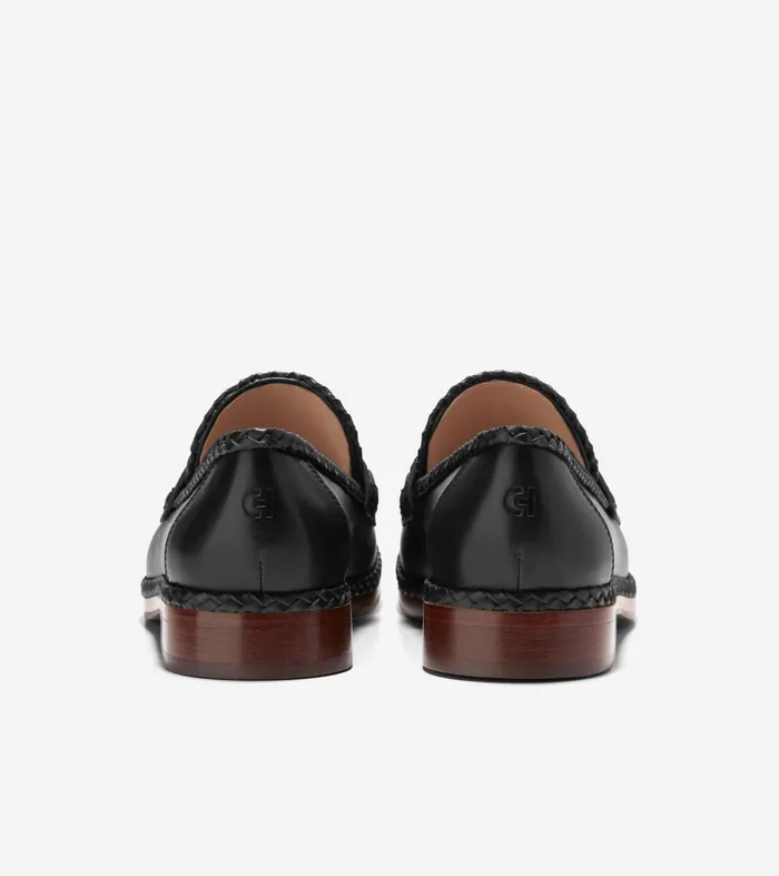 Women Chanon Tassel Loafers Black Cole Haan Loafers and Drivers