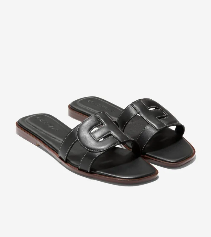 Women Chrisee Slide Sandals Black Cole Haan Sandals