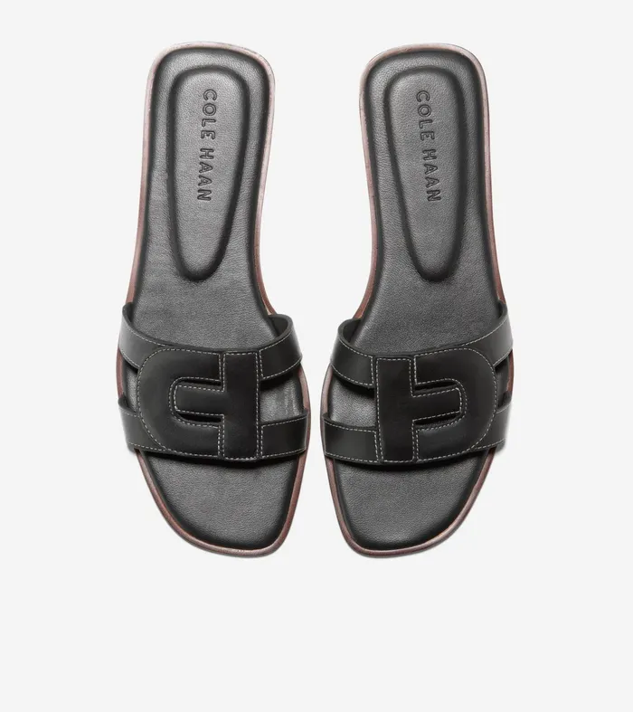 Women Chrisee Slide Sandals Black Cole Haan Sandals