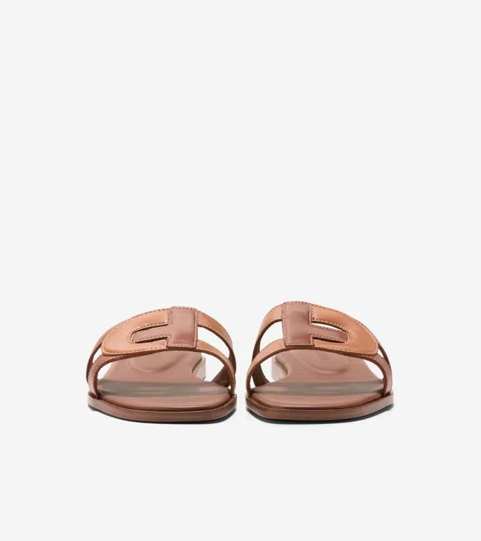 Women Chrisee Slide Sandals Dark Cuoio Brownpecan Cole Haan Sandals