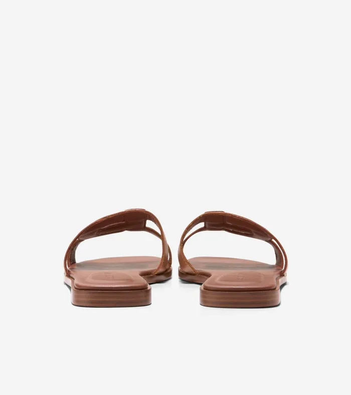 Women Chrisee Slide Sandals Dark Cuoio Brownpecan Cole Haan Sandals