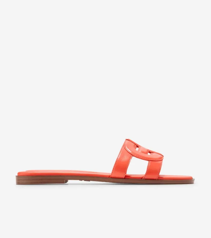 Women Chrisee Slide Sandals Nasturtium Orange Cole Haan Sandals