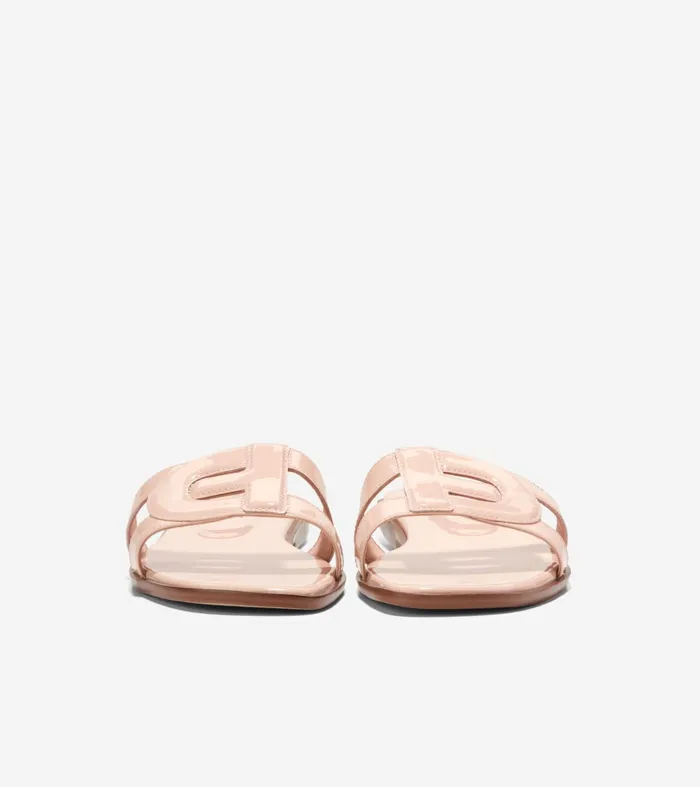 Women Chrisee Slide Sandals Porcelain Patent Cole Haan Sandals