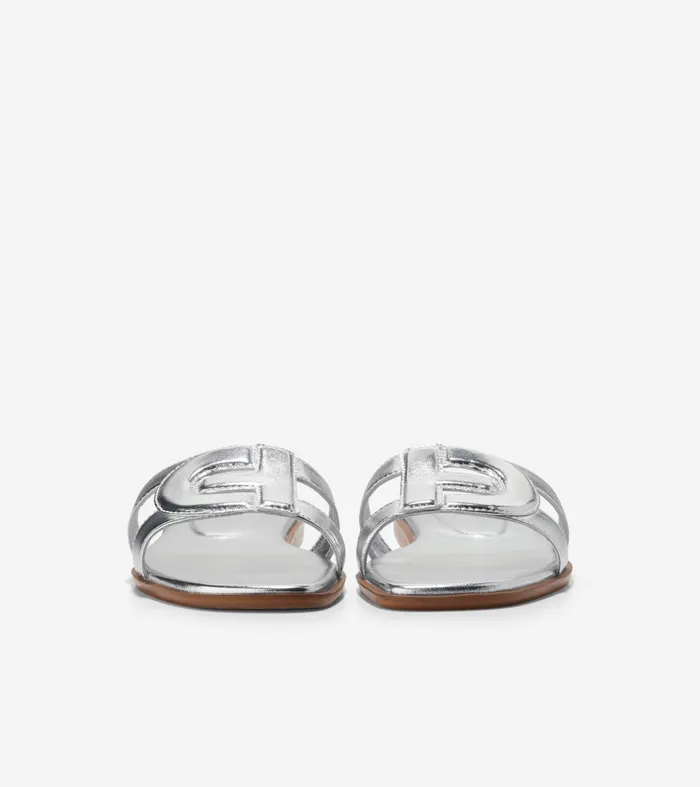 Women Chrisee Slide Sandals Silver Cole Haan Sandals