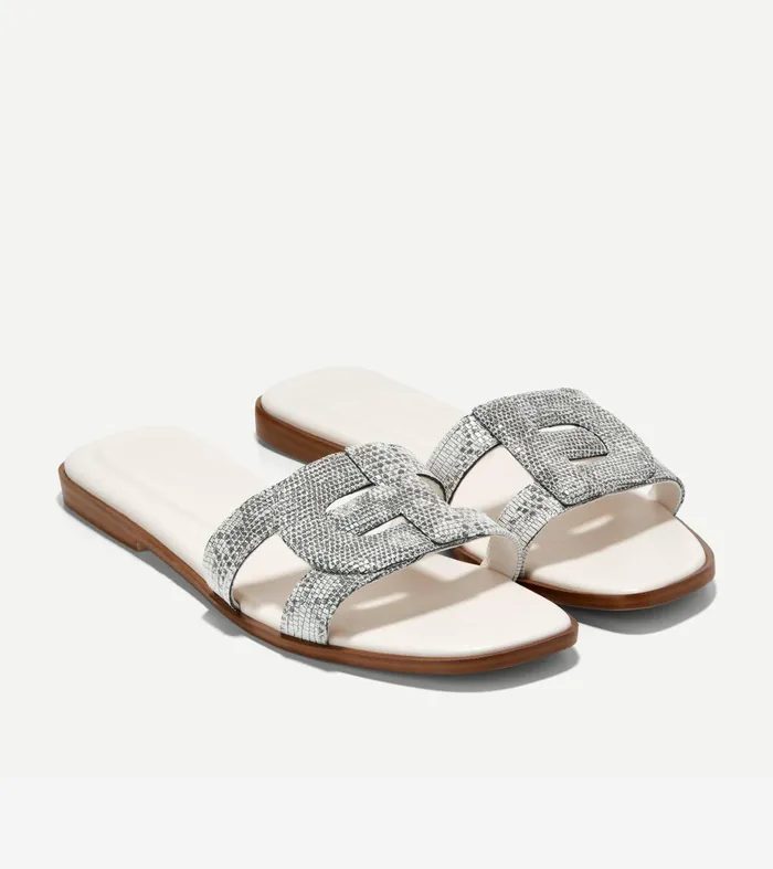 Women Chrisee Slide Sandals Snake Printivory Cole Haan Sandals