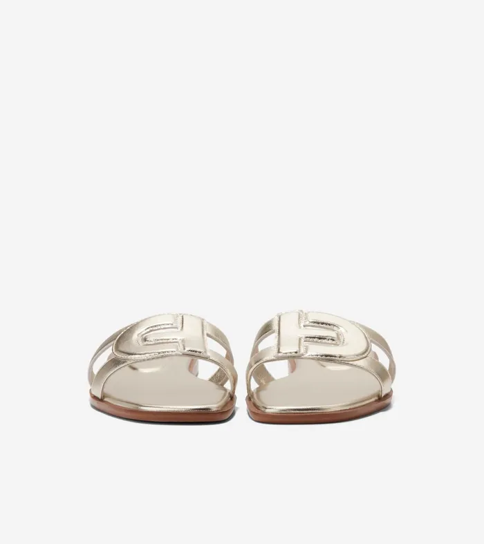 Women Chrisee Slide Sandals Soft Gold Cole Haan Sandals