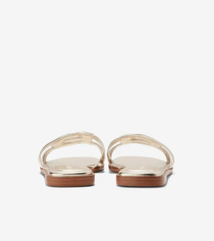 Women Chrisee Slide Sandals Soft Gold Cole Haan Sandals