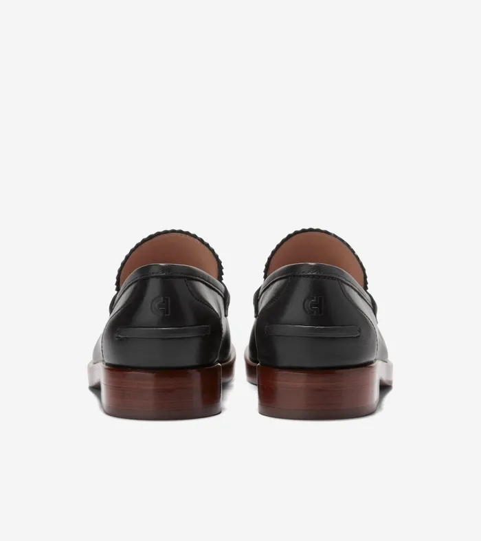 Women Christyn Penny Loafers Blackgold Cole Haan Loafers and Drivers