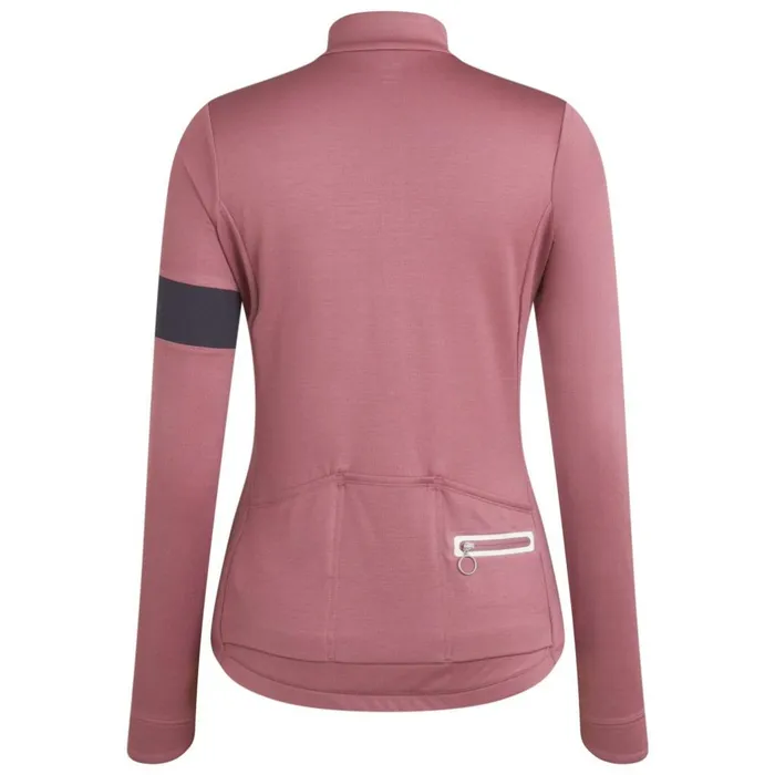 Women Classic Long Sleeve Jersey Cycling Jersey Recycled Materials Cold Weather Winter Riding Mauve Rapha Jerseys Women Classic Long Sleeve Jersey Cycling Jersey Recycled Materials Cold Weather Winter Riding Mauve Rapha Jerseys
