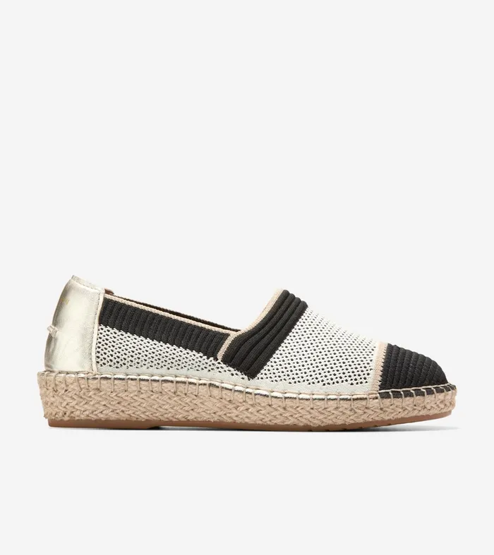 Women Cloudfeel Espadrille II SlipOn Loafers Ivory Stitchliteandtradesoft Gold Cole Haan Loafers and Drivers Women Cloudfeel Espadrille II SlipOn Loafers Ivory Stitchliteandtradesoft Gold Cole Haan Loafers and Drivers