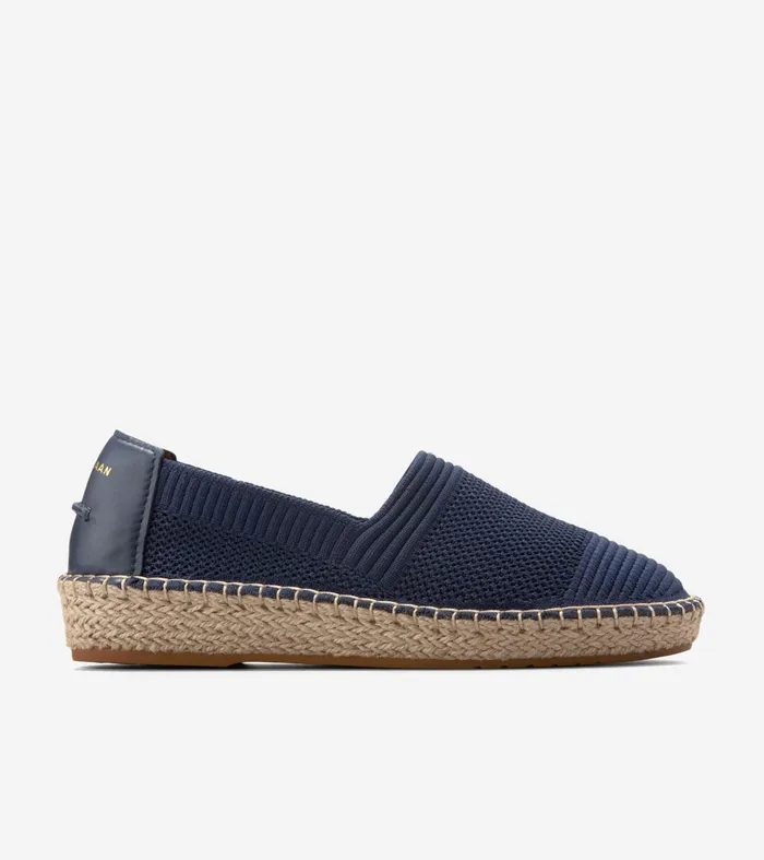 Women Cloudfeel Espadrille II SlipOn Loafers Marine Blue Stitchliteandtrade Cole Haan Loafers and Drivers
