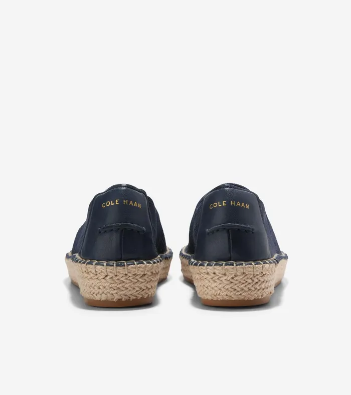 Women Cloudfeel Espadrille II SlipOn Loafers Marine Blue Stitchliteandtrade Cole Haan Loafers and Drivers