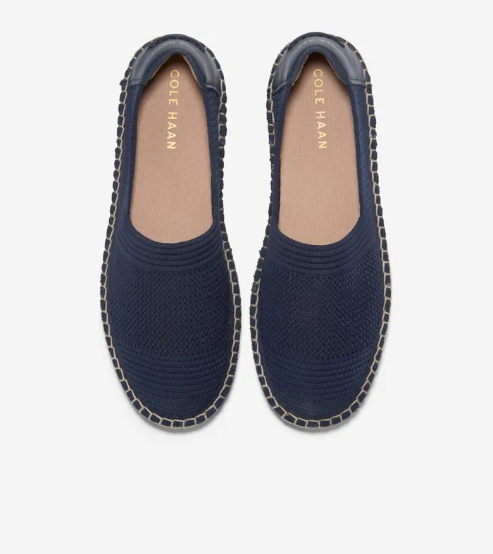 Women Cloudfeel Espadrille II SlipOn Loafers Marine Blue Stitchliteandtrade Cole Haan Loafers and Drivers