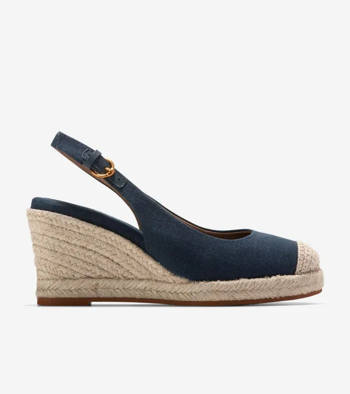 Women Cloudfeel Espadrille Sling Back Wedges Navy Blazer Cole Haan Heels and Pumps Women Cloudfeel Espadrille Sling Back Wedges Navy Blazer Cole Haan Heels and Pumps