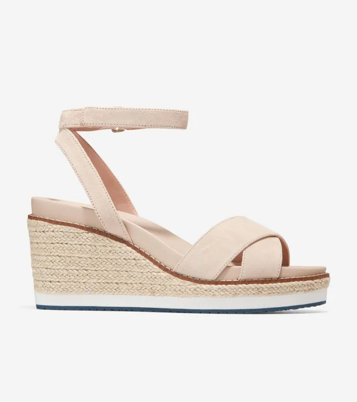 Women Cloudfeel Espadrille Wedge Sandal Sesame Suede Cole Haan Heels and Pumps Women Cloudfeel Espadrille Wedge Sandal Sesame Suede Cole Haan Heels and Pumps