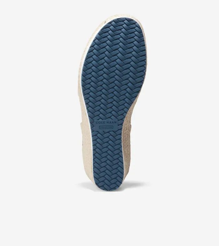 Women Cloudfeel Espadrille Wedge Sandal Sesame Suede Cole Haan Heels and Pumps