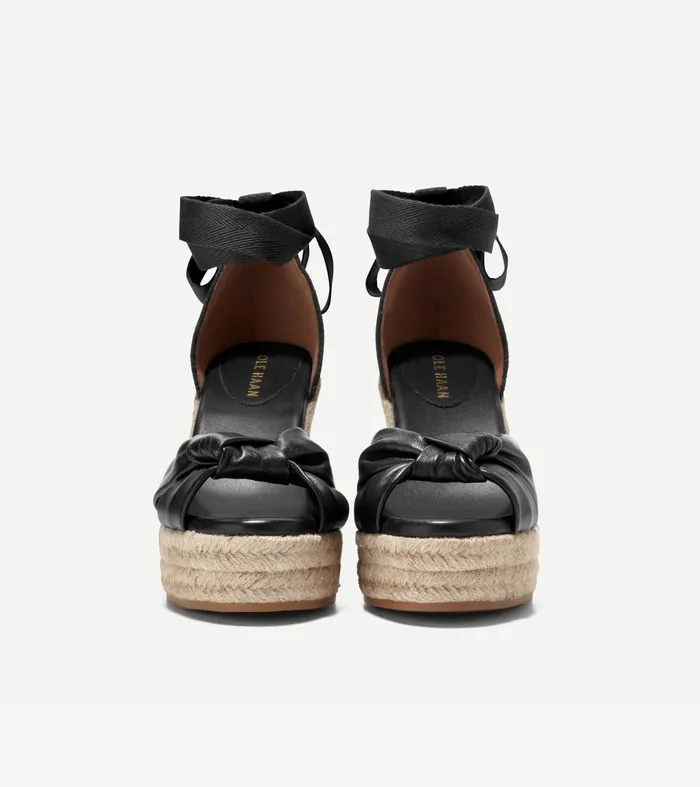 Women Cloudfeel Hampton Wedge Sandals Black Cole Haan Heels and Pumps