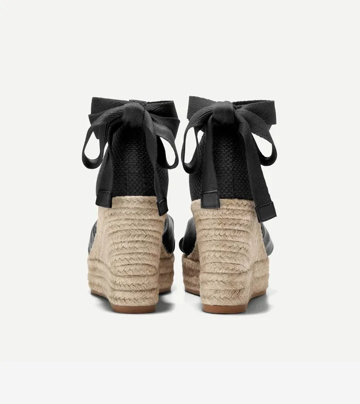 Women Cloudfeel Hampton Wedge Sandals Black Cole Haan Heels and Pumps