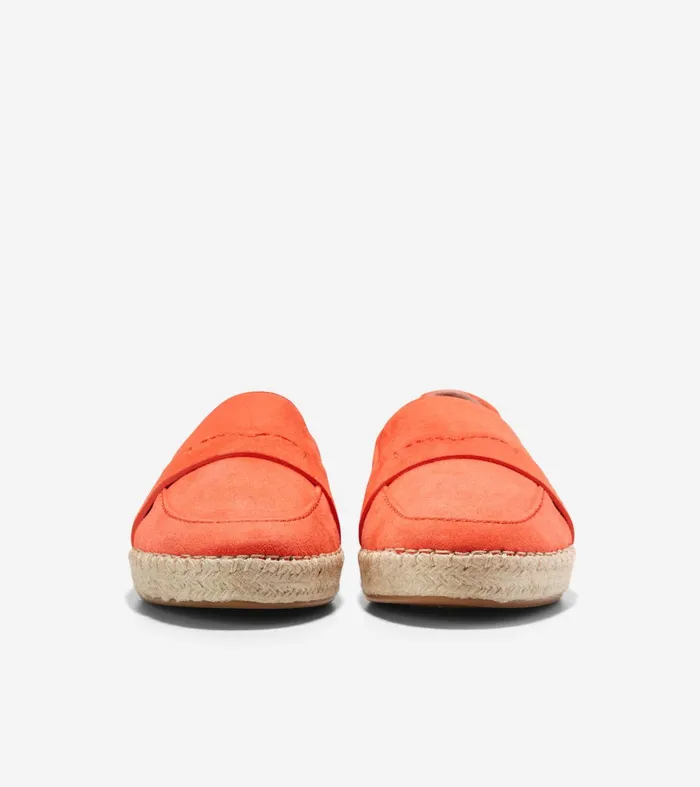Women Cloudfeel Montauk Espadrille Loafers Nasturtium Orange Cole Haan Loafers and Drivers