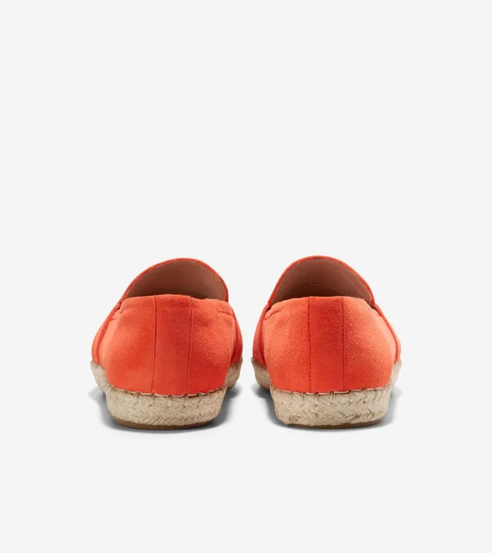 Women Cloudfeel Montauk Espadrille Loafers Nasturtium Orange Cole Haan Loafers and Drivers