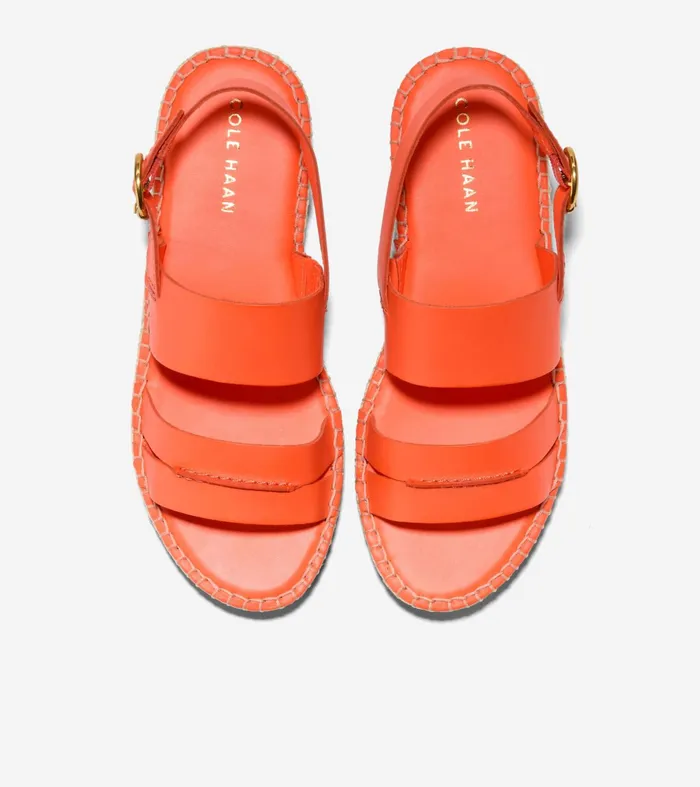 Women Cloudfeel Tilden Ankle Strap Sandals Nasturtium Orange Cole Haan Sandals