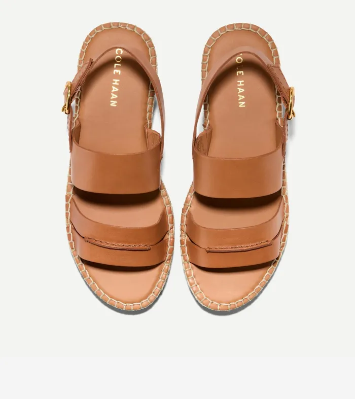 Women Cloudfeel Tilden Ankle Strap Sandals Pecan Brown Cole Haan Sandals