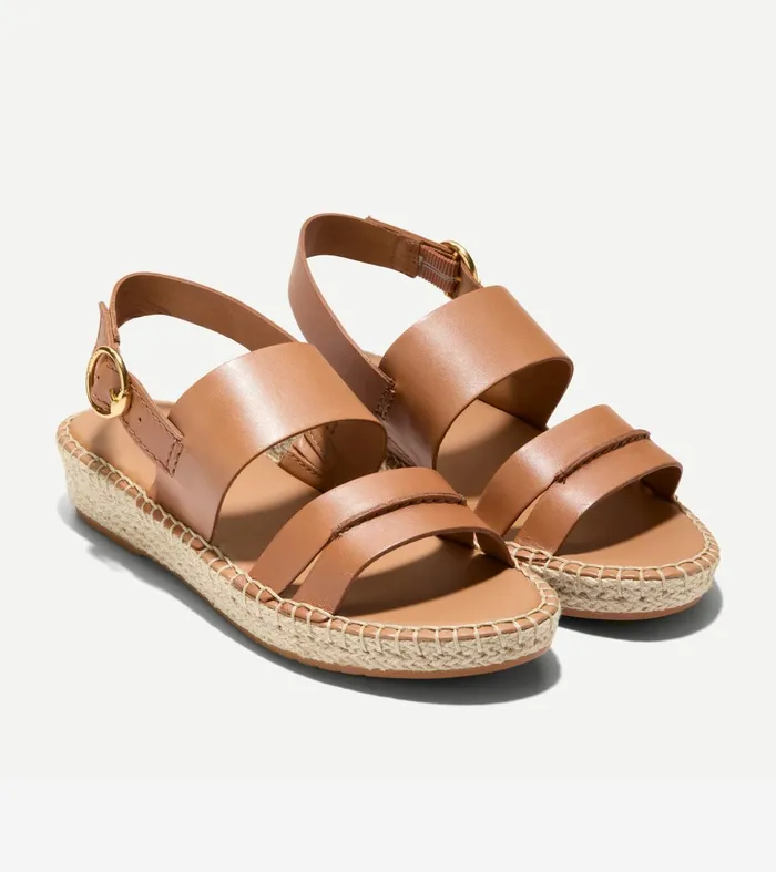 Women Cloudfeel Tilden Ankle Strap Sandals Pecan Brown Cole Haan Sandals