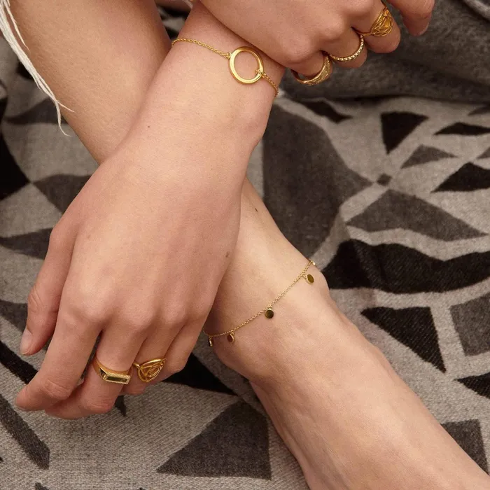 Women Cocktail Rings Daisy London Jewellery Base Chakra Ring 18Ct Gold Plate