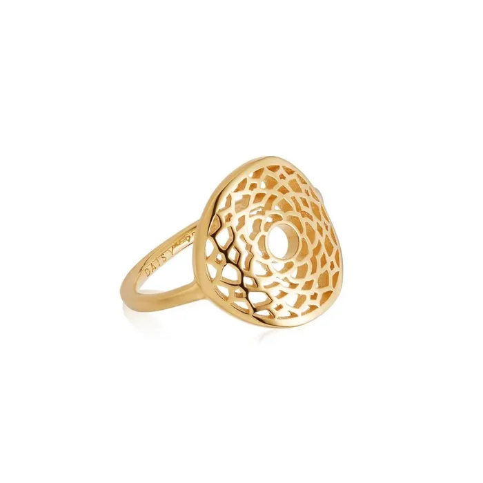 Women Cocktail Rings Daisy London Jewellery Crown Chakra Ring 18Ct Gold Plate Women Cocktail Rings Daisy London Jewellery Crown Chakra Ring 18Ct Gold Plate