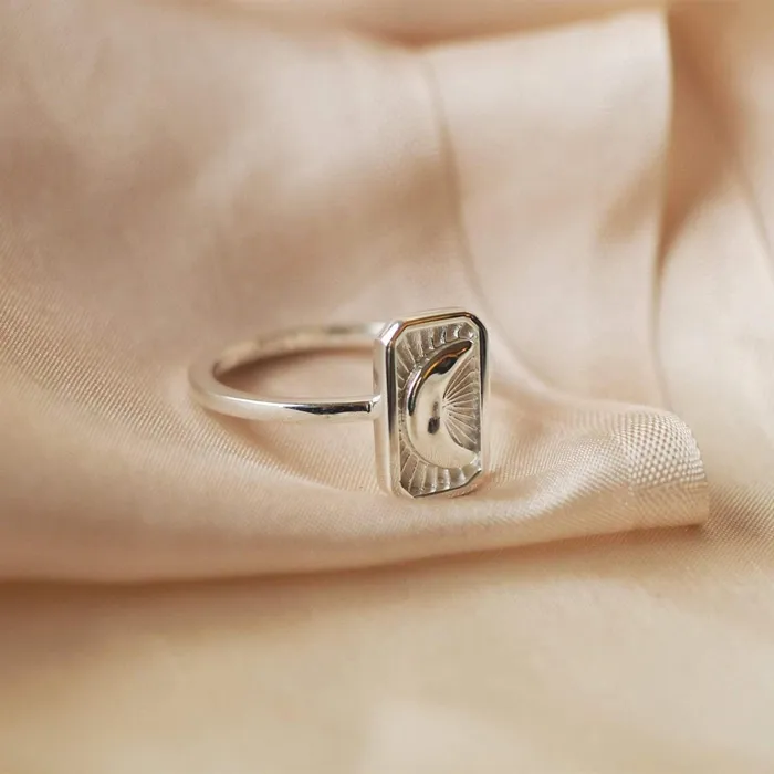 Women Cocktail Rings Daisy London Jewellery Este Lalonde Luna Ring Sterling Silver