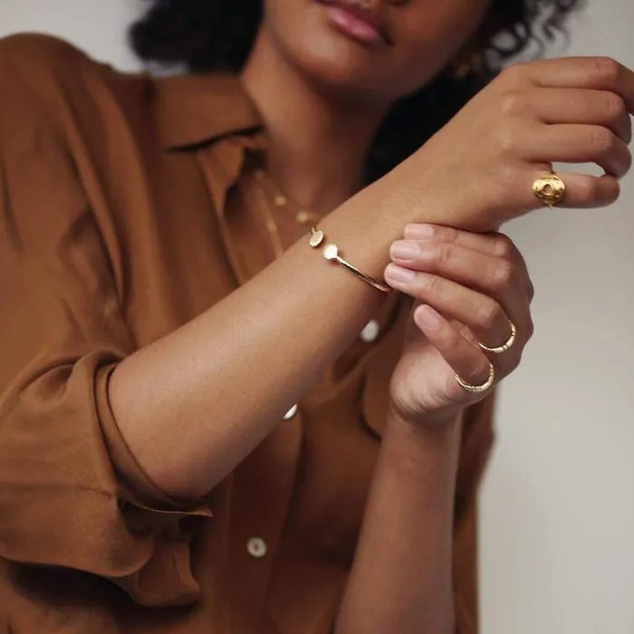 Women Cocktail Rings Daisy London Jewellery Heart Chakra Ring 18Ct Gold Plate