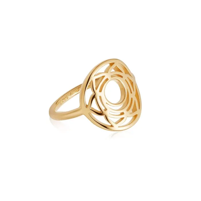 Women Cocktail Rings Daisy London Jewellery Sacral Chakra Ring 18Ct Gold Plate