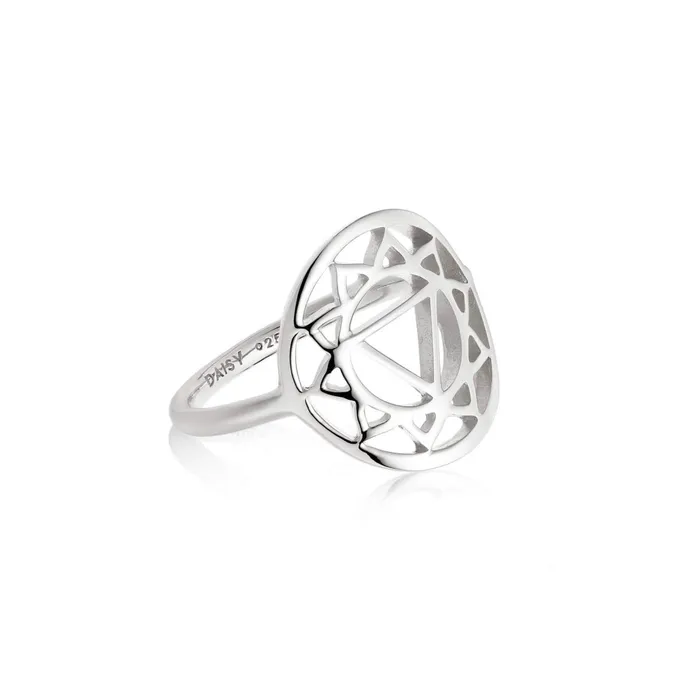 Women Cocktail Rings Daisy London Jewellery Solar Plexus Chakra Ring Silver
