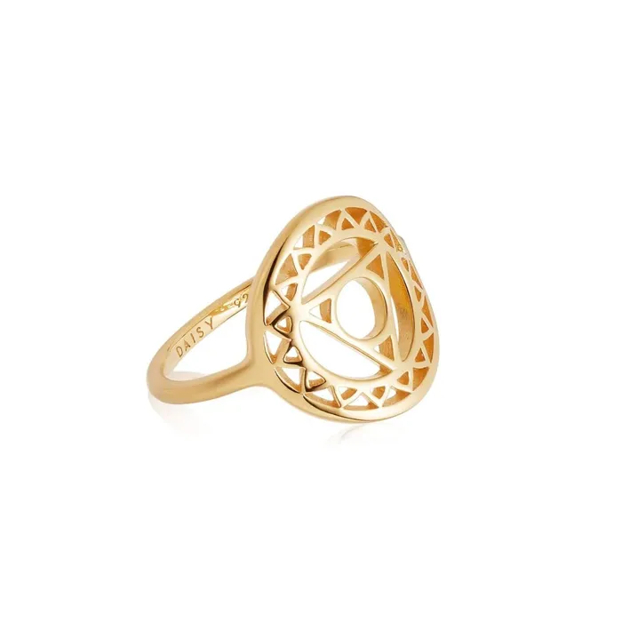 Women Cocktail Rings Daisy London Jewellery Throat Chakra Ring 18Ct Gold Plate Women Cocktail Rings Daisy London Jewellery Throat Chakra Ring 18Ct Gold Plate