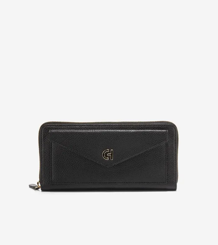 Women Continental Wallet Black Cole Haan Wallets and Wristlets