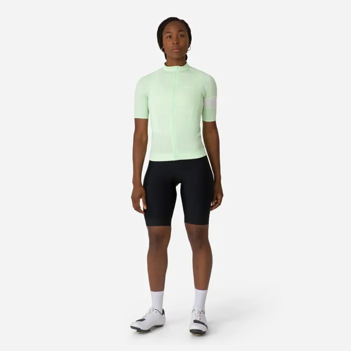 Women Core Lightweight Cycling Jersey Dusted Orangewhitepale Bluepeachmoonscapemint Greenwhite Rapha Archive