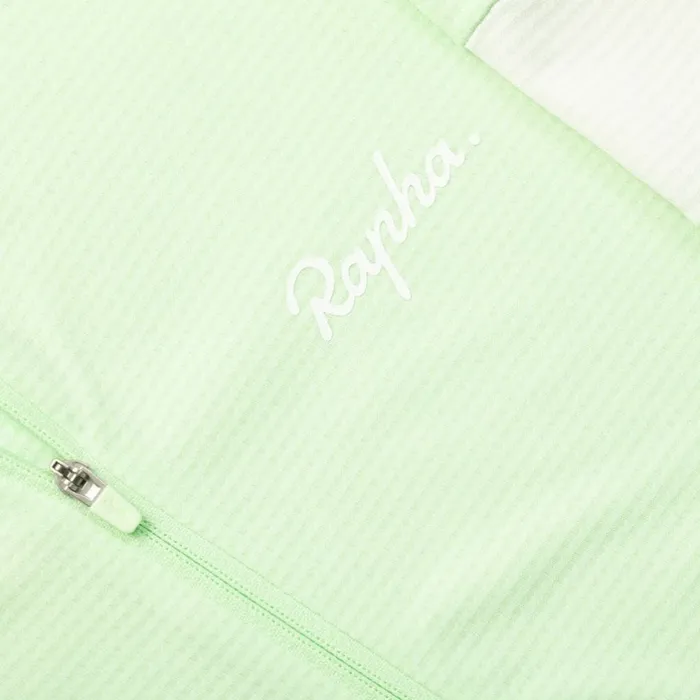 Women Core Lightweight Cycling Jersey Dusted Orangewhitepale Bluepeachmoonscapemint Greenwhite Rapha Archive