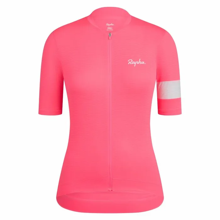 Women Core Lightweight Jersey Blackwhiteall Aboard White Alyssumcanary Yellow White Alyssumhighvis Pinkwhitenavywhitemauvewhite Rapha Jerseys