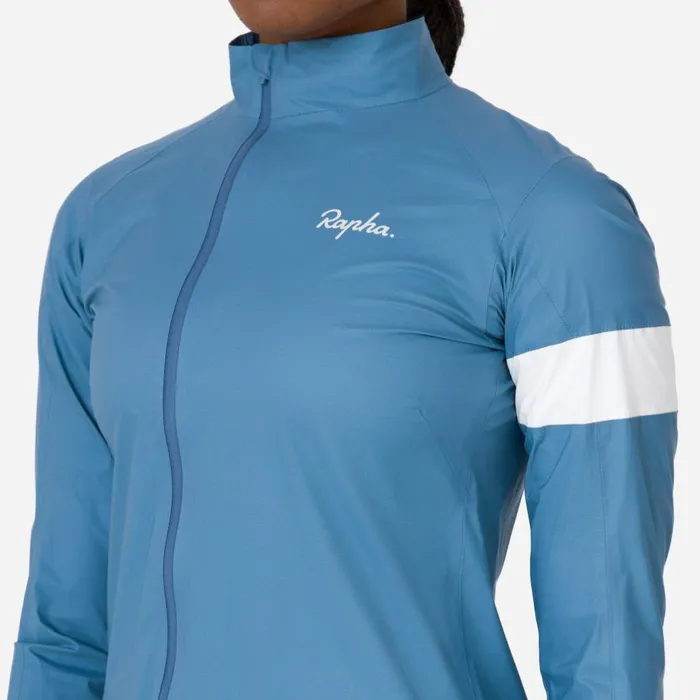 Women Core Rain Jacket II For Wet Weather Riding Dusted Bluewhitepale Greenwhitedeep Coffeewhiteindigowhitedark Khakiwhite Rapha Archive