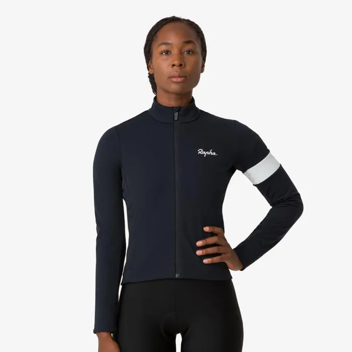 Women Core Winter Jacket Blackwhitemauve Whitedark Khakiwhite Rapha Jackets and Vests