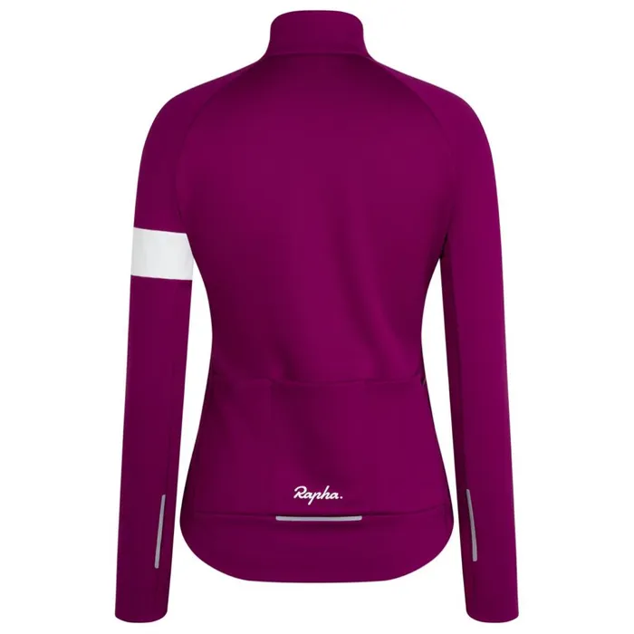 Women Core Winter Jacket Blackwhitemauve Whitedark Khakiwhite Rapha Jackets and Vests