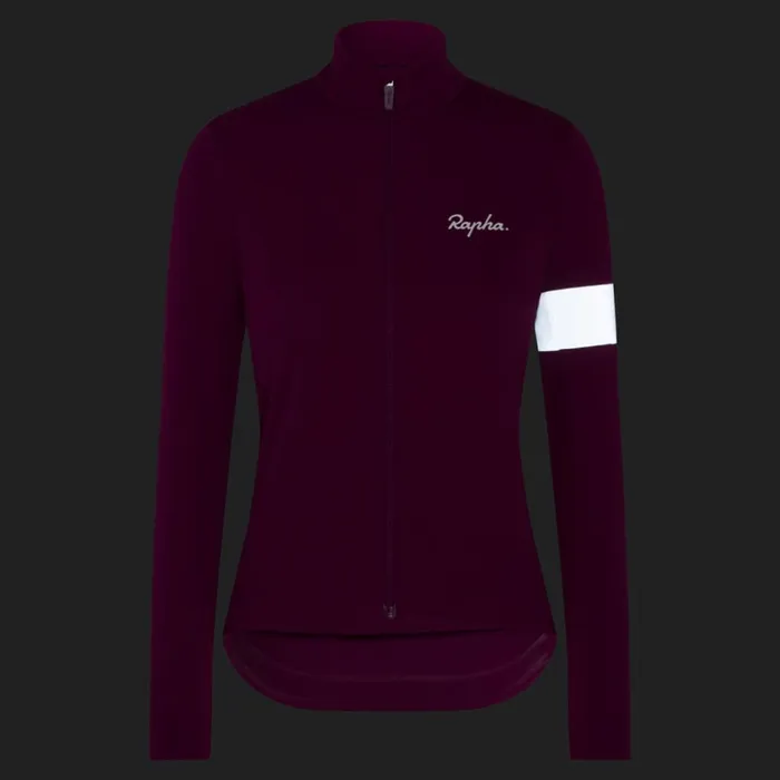 Women Core Winter Jacket Blackwhitemauve Whitedark Khakiwhite Rapha Jackets and Vests